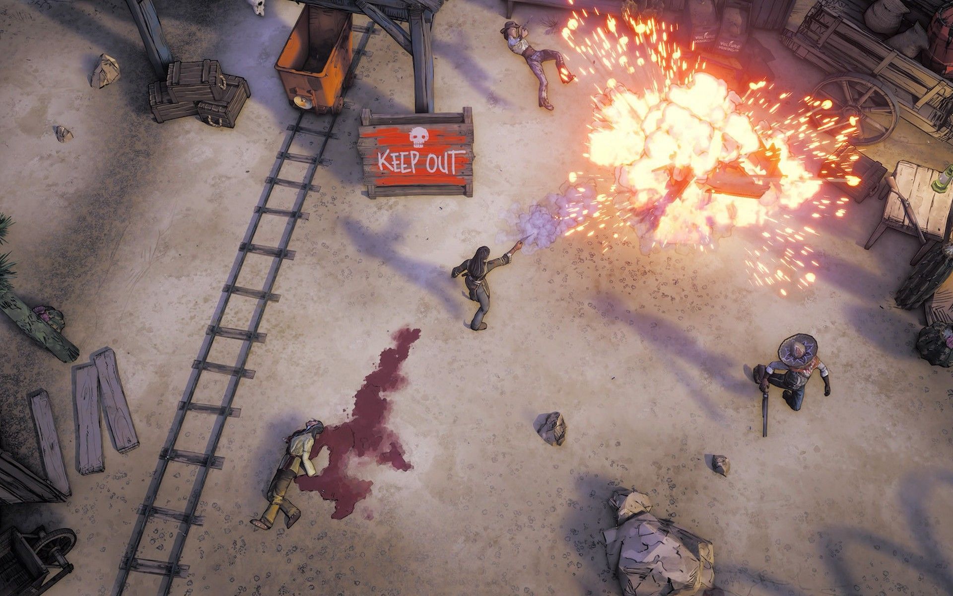 Take on bounties for cash. (Image via Devolver Digital)